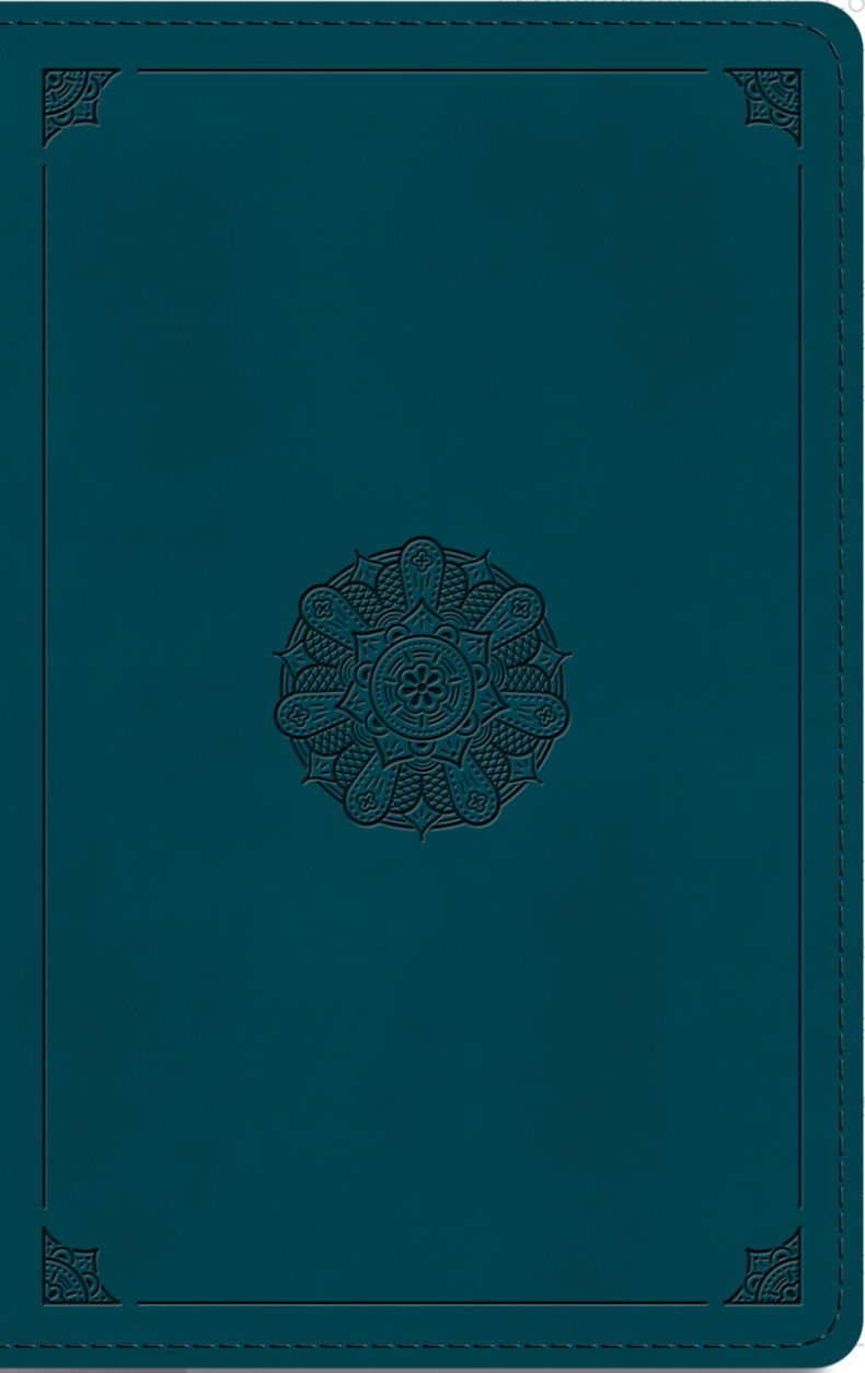 ESV Large Print Personal Size Bible (Trutone, Deep Teal, Emblem Design) - ESV - 9781433593093