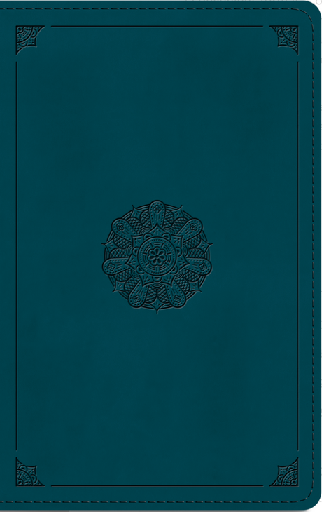 ESV Large Print Personal Size Bible (Trutone, Deep Teal, Emblem Design) - ESV - 9781433593093