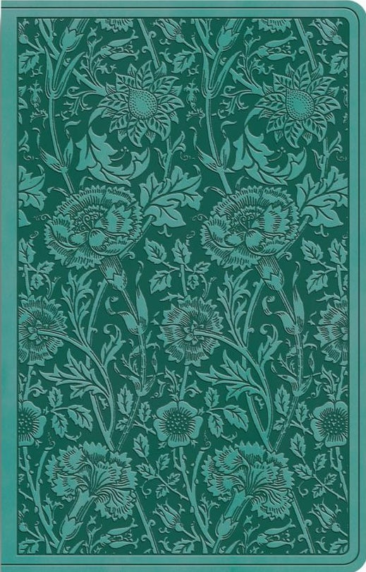 ESV Premium Gift Bible (Trutone, Teal, Floral Design) - ESV - 9798874903190