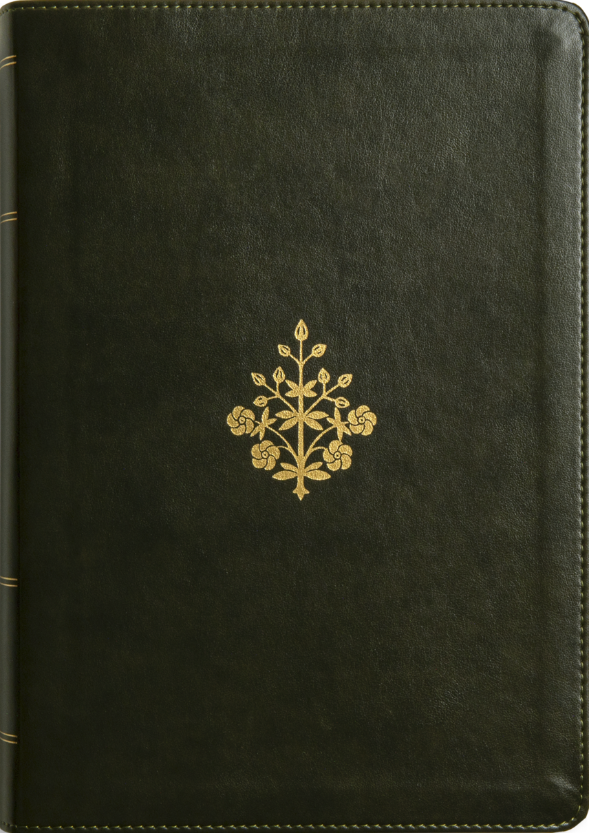ESV Study Bible, Large Print (Trutone, Olive, Branch Design)