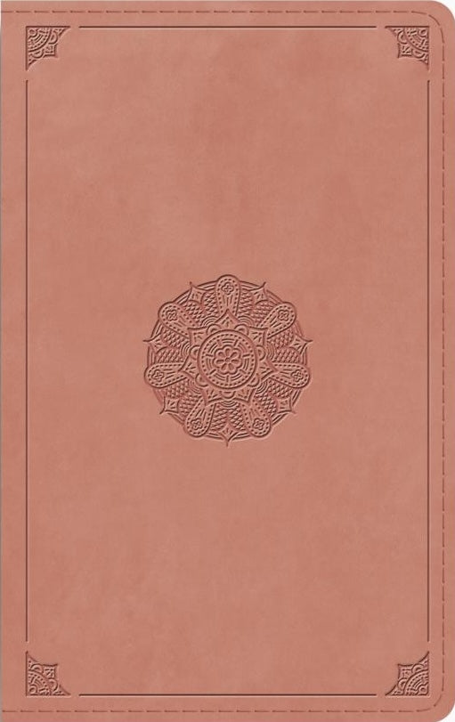 ESV Thinline Bible, Red Letter (Trutone, Blush Rose, Emblem Design) - ESV - 9798874903718
