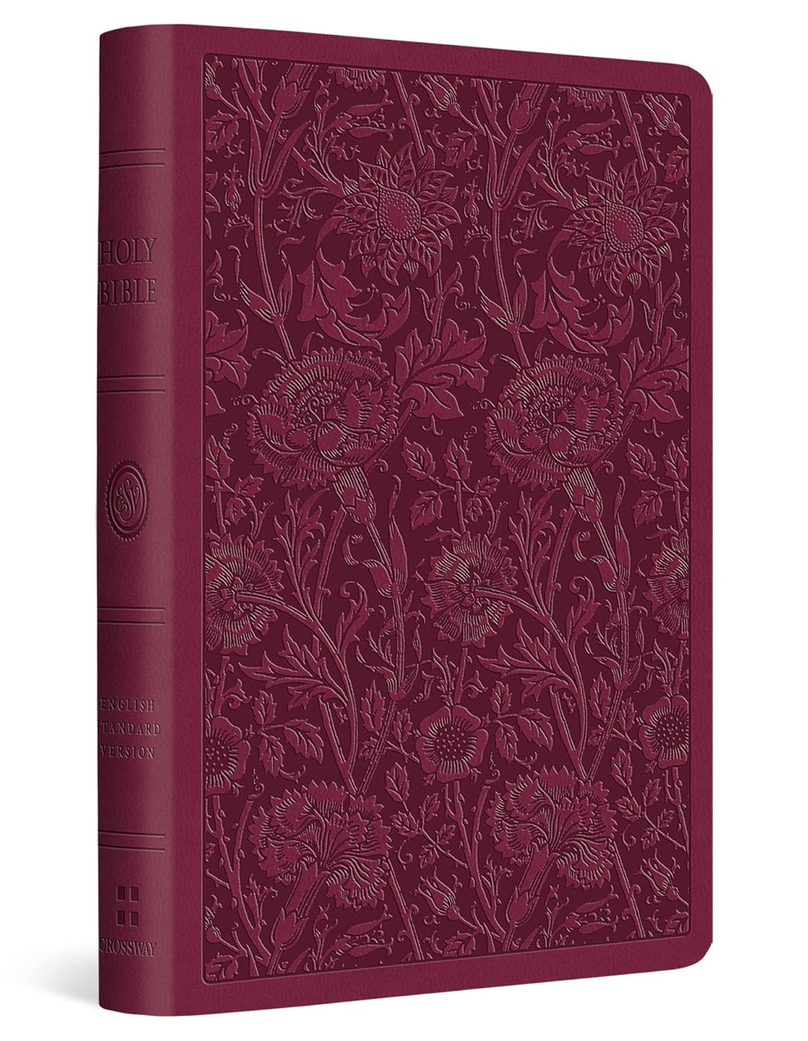 ESV Value Compact Bible (Trutone, Raspberry, Floral Design)