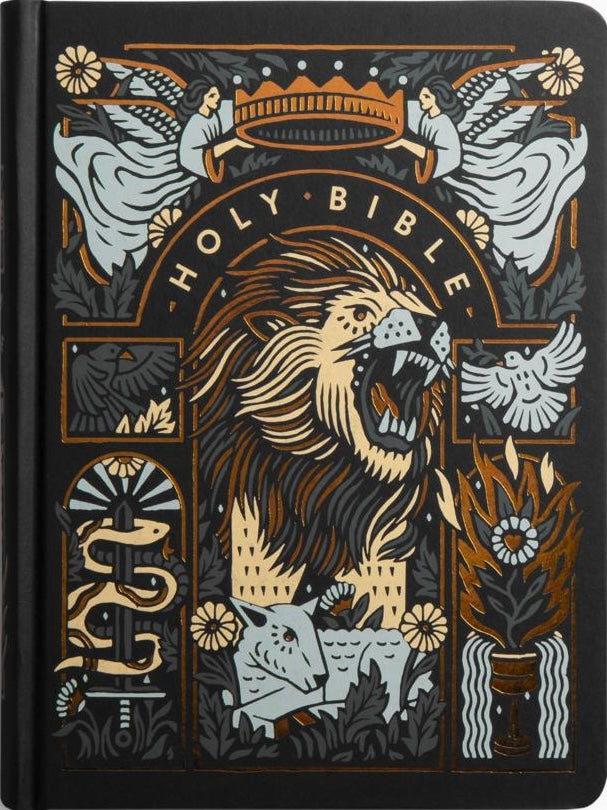 ESV Single Column Journaling Bible, Artist Series, Red Letter (Hardcover, Joshua Noom, the Lion and the Lamb) - ESV - 9798874901387