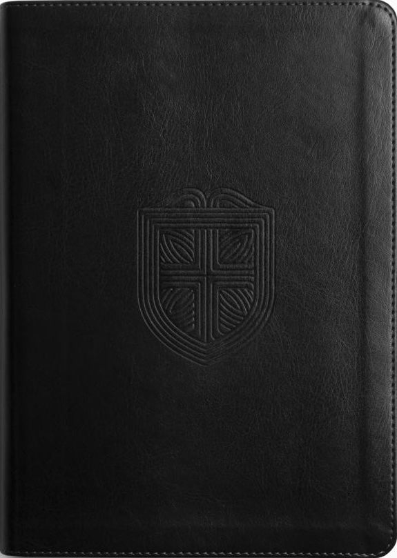 ESV Men's Study Bible (Trutone, Charcoal, Shield Design) - ESV - 9781433599675