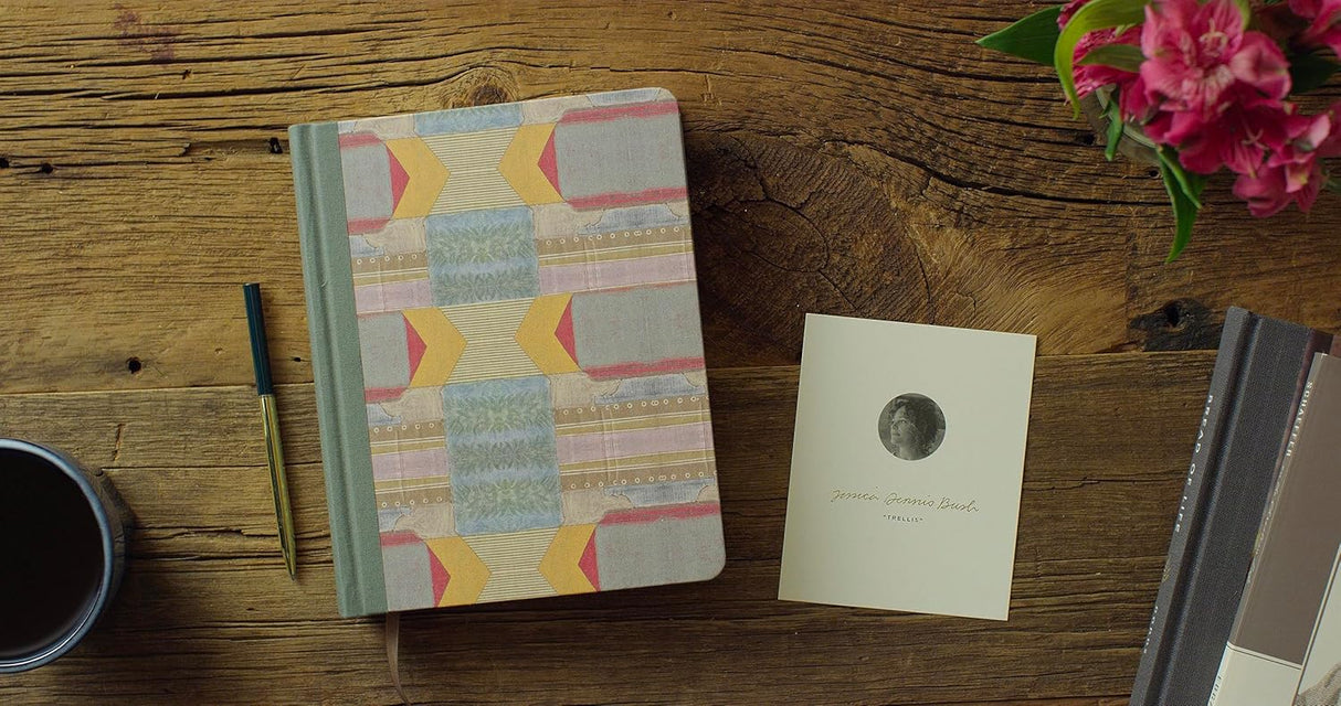 ESV Single Column Journaling Bible, Artist Series (Cloth Over Board, Jessica Dennis Bush, Trellis)