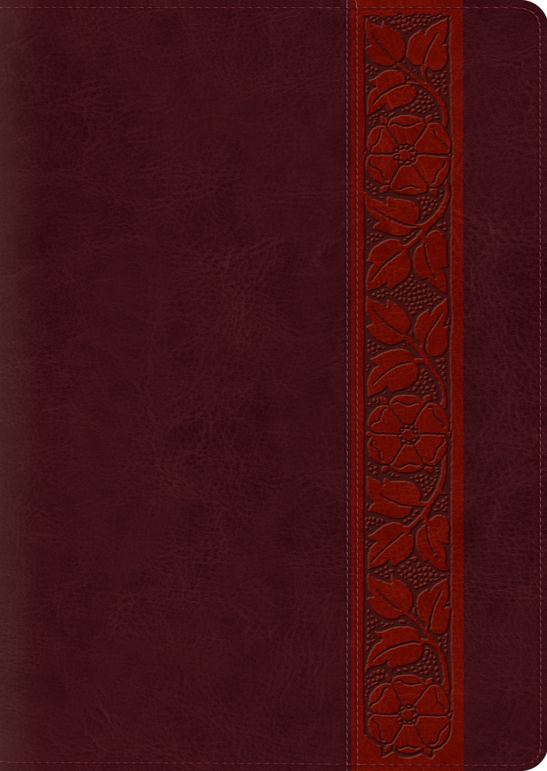 ESV Study Bible, Large Print (TruTone, Mahogany, Trellis Design) front cover (1018282213423)