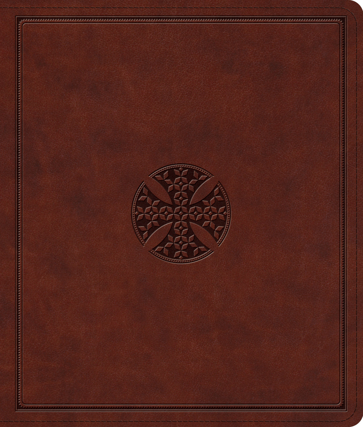 ESV Journaling Bible (TruTone, Brown, Mosaic Cross Design) front cover (1029275451439)