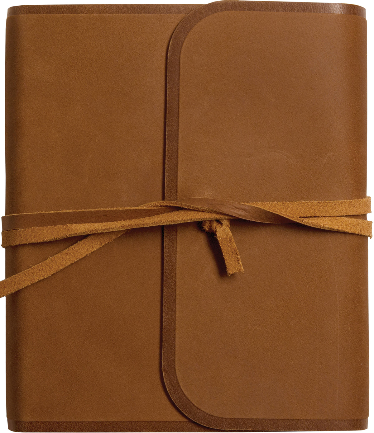 ESV Journaling Bible (Natural Leather, Brown, Flap with Strap) front cover (7574164865224)
