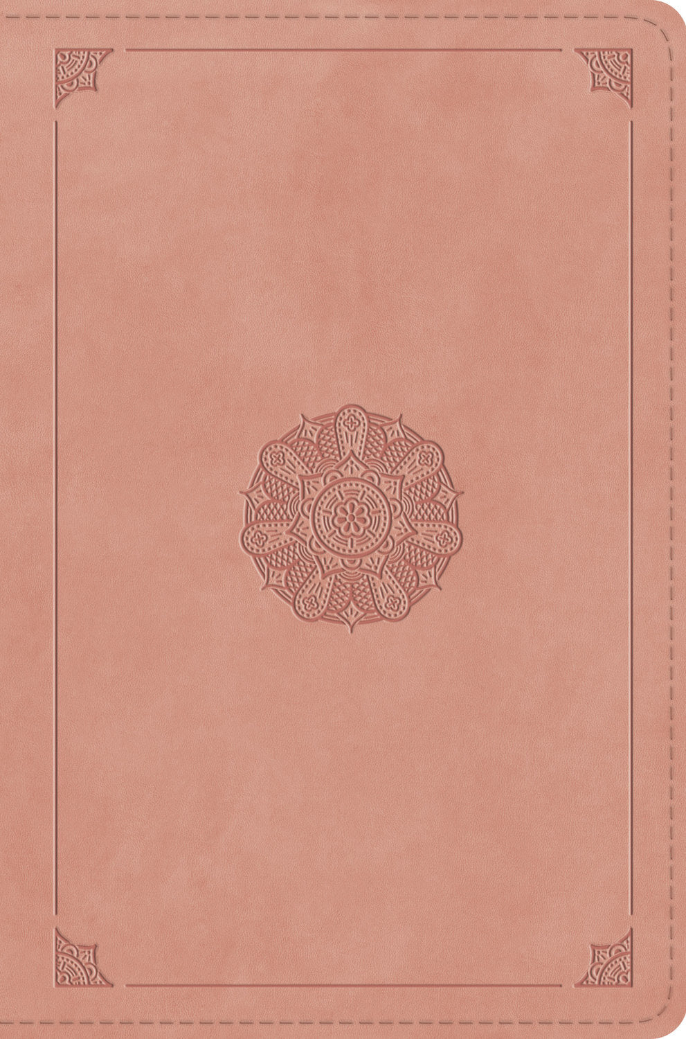 ESV Compact Bible (Trutone, Blush Rose, Emblem Design) front cover (7991103455432)