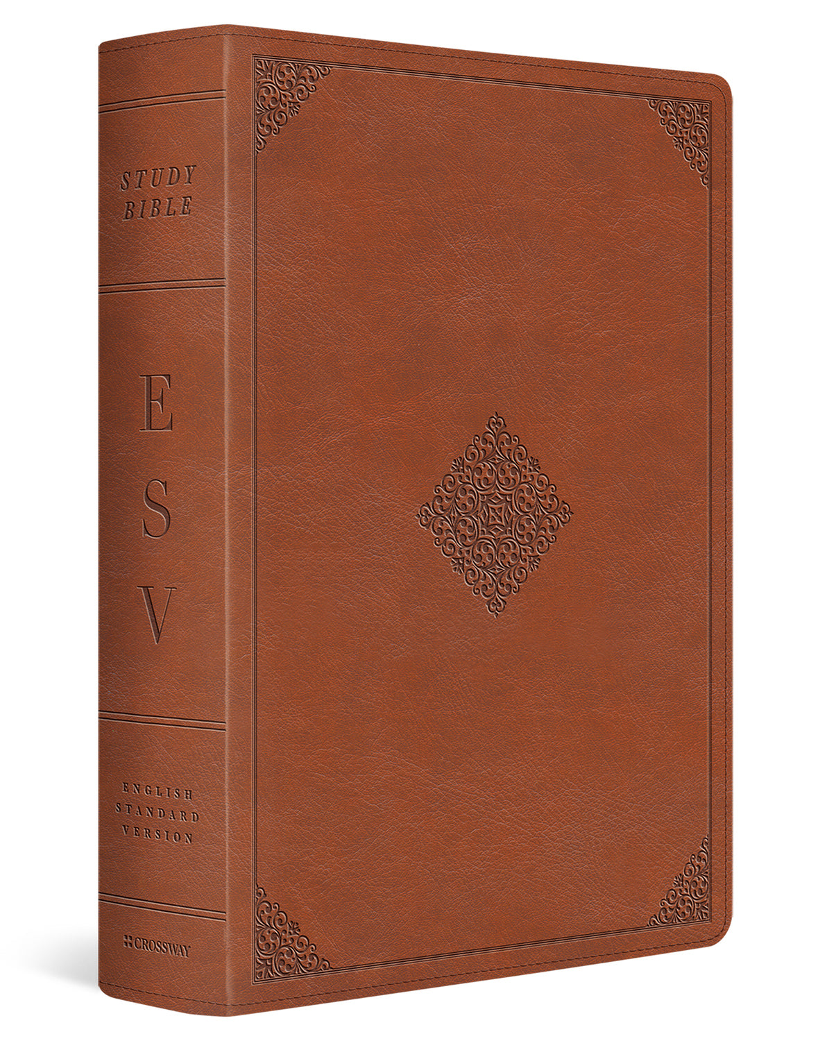 ESV Study Bible (Trutone, English Saddle, Ornament Design) cover image (8252157853896)