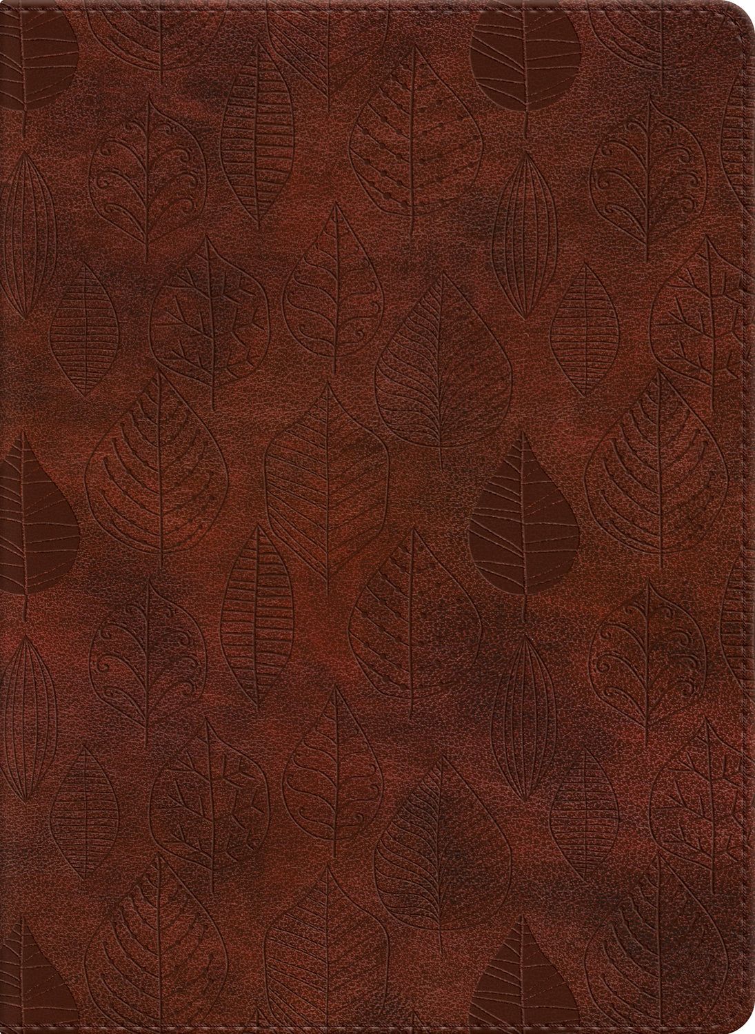 ESV Single Column Journaling Bible (Trutone, Chestnut, Leaves Design) front cover (8218623541448)