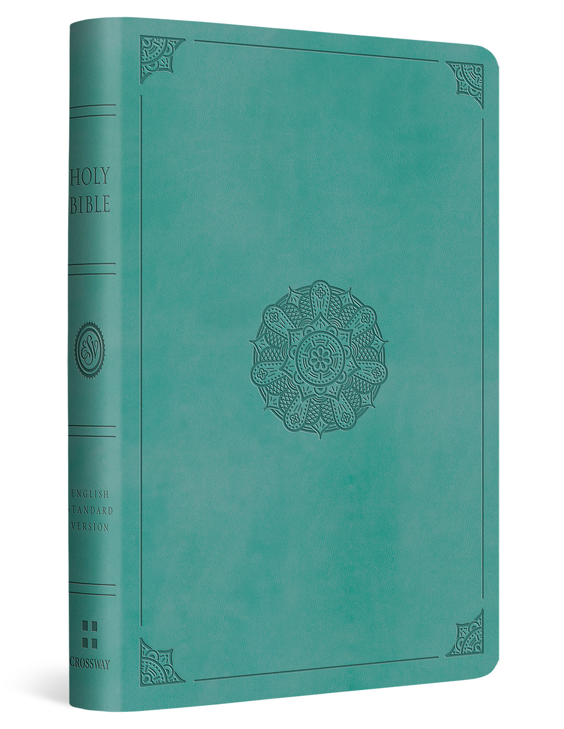 ESV Value Compact Bible (Trutone, Turquoise, Emblem Design) cover image (8252159688904)