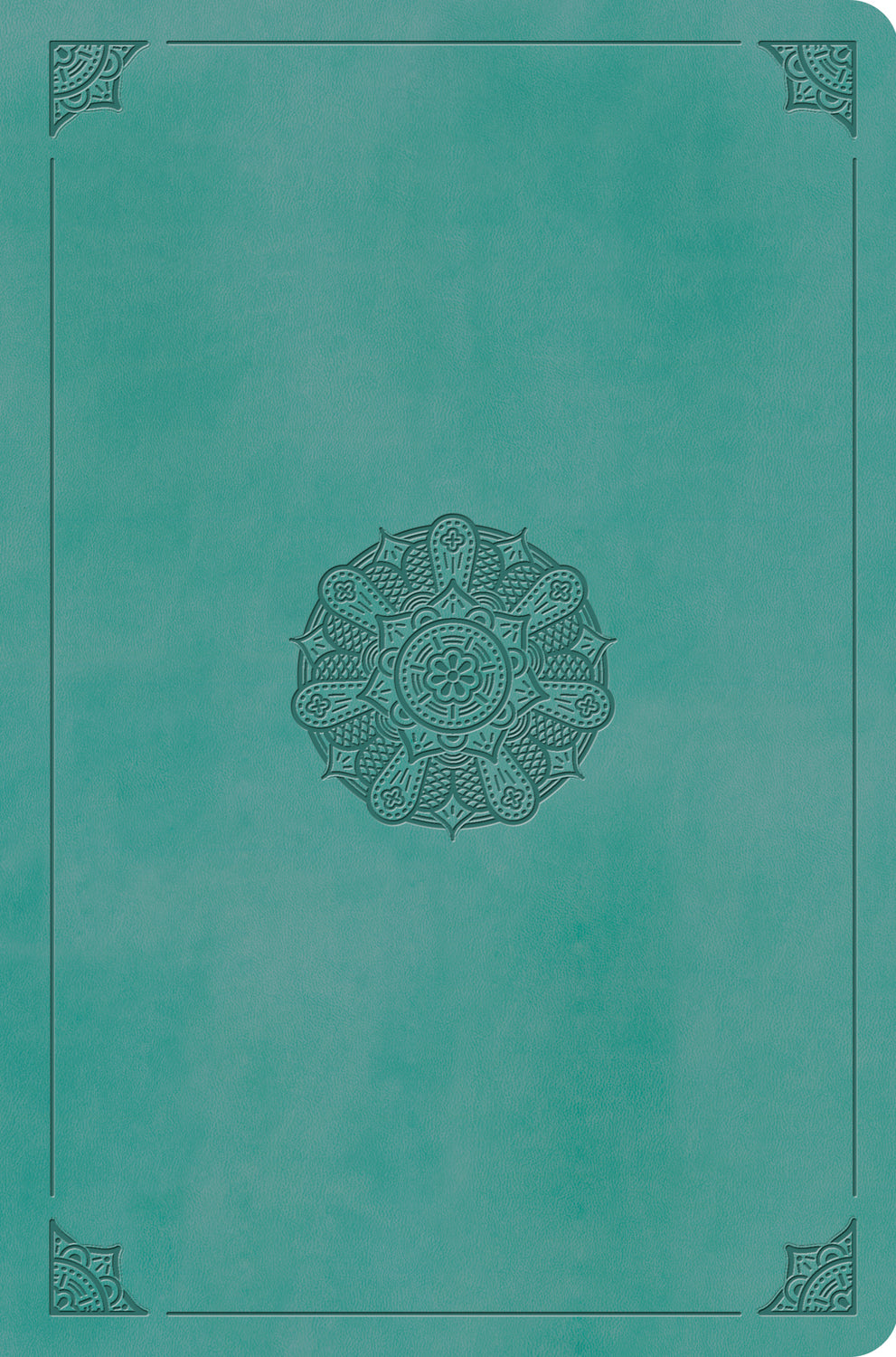 ESV Value Compact Bible (Trutone, Turquoise, Emblem Design) front cover (8252159688904)