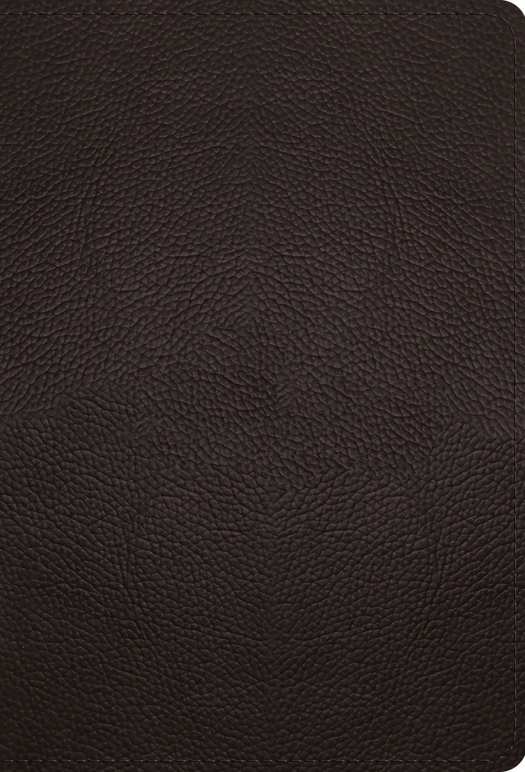 ESV Large Print Compact Bible, Red Letter (Buffalo Leather, Deep Brown) front cover (8252160180424)