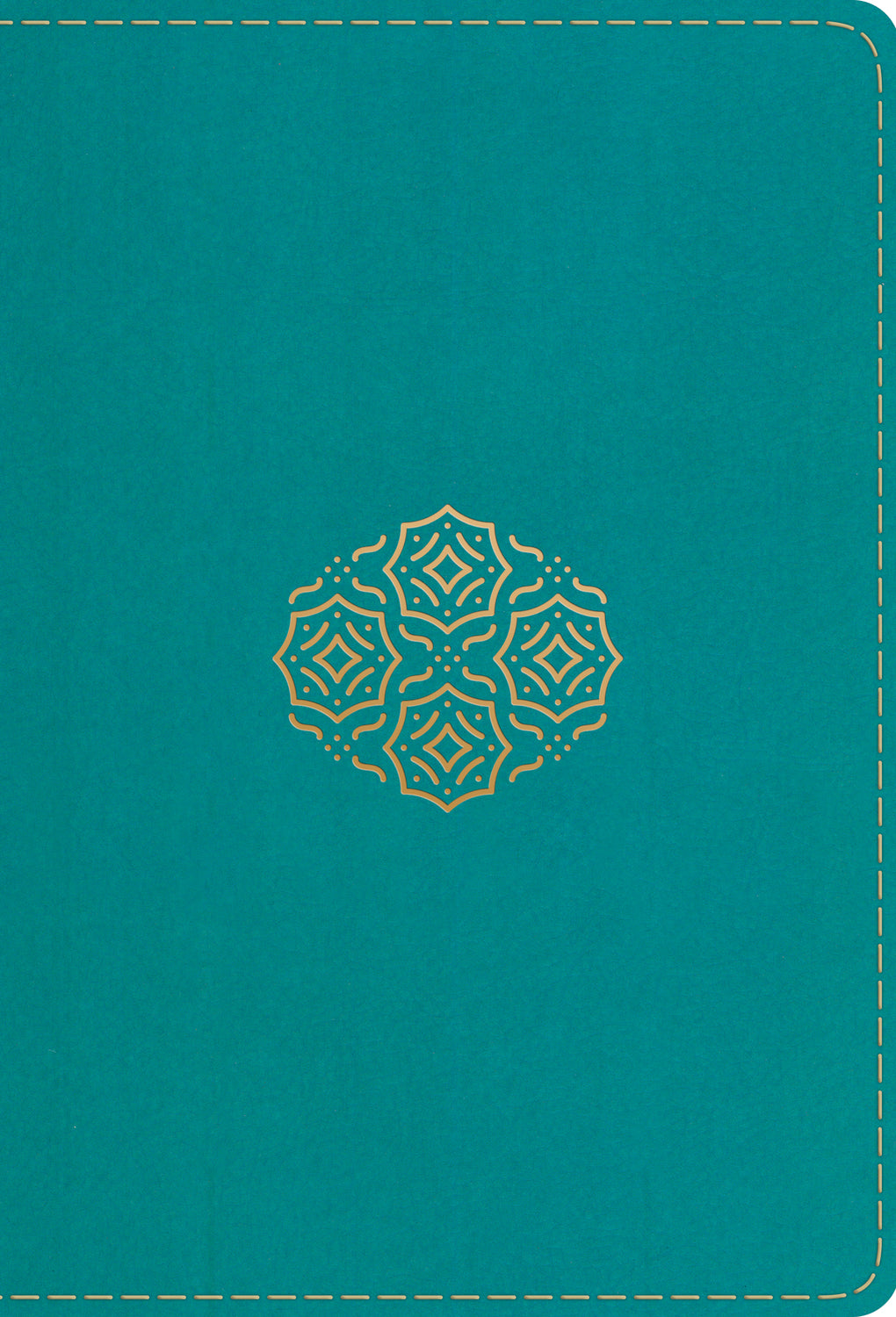 ESV Large Print Compact Bible, Red Letter (Trutone, Teal, Bouquet Design) front cover (8252146745544)