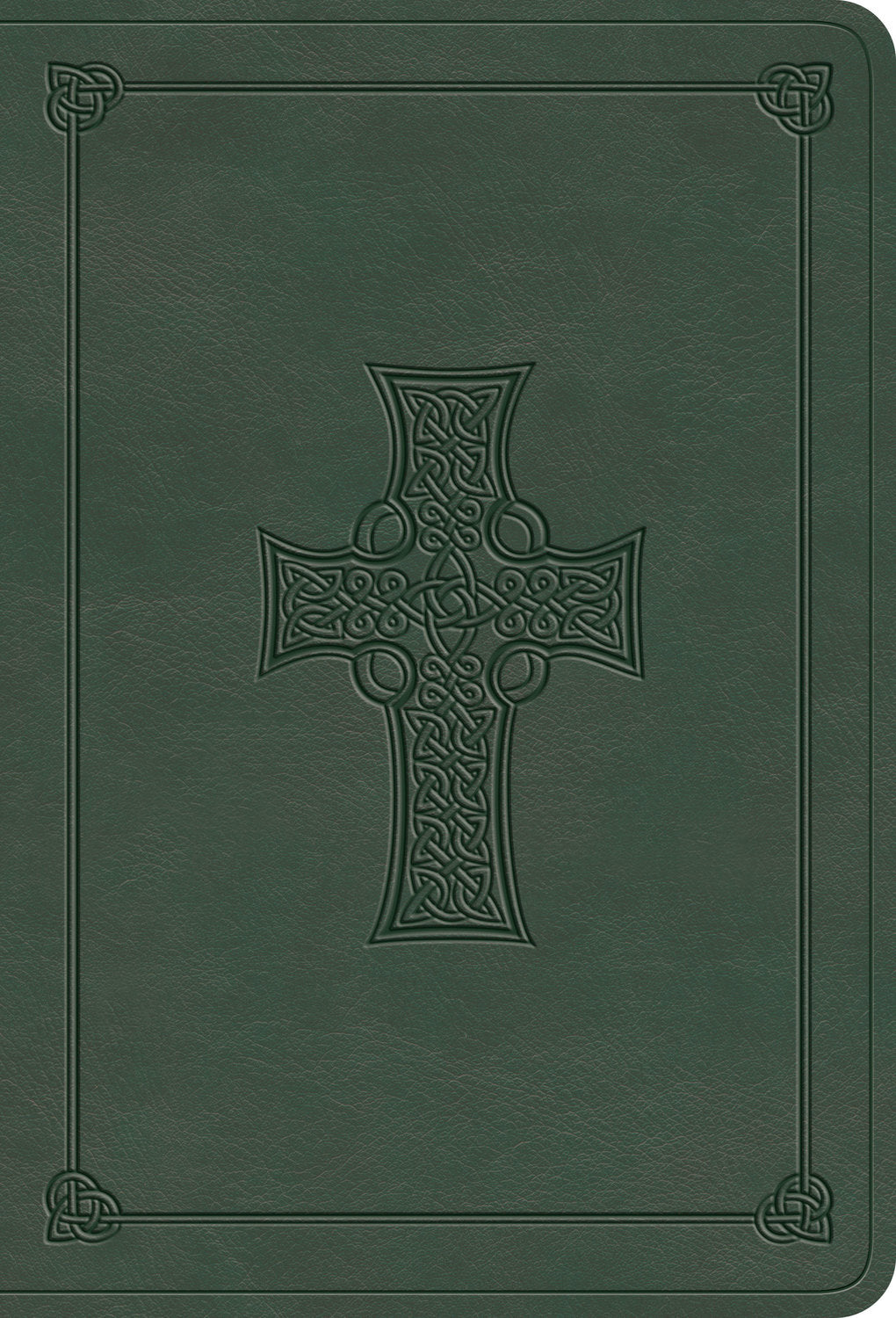 ESV Value Large Print Compact Bible (Trutone, Quiet Forest, Celtic Cross Design) front cover (8252159197384)