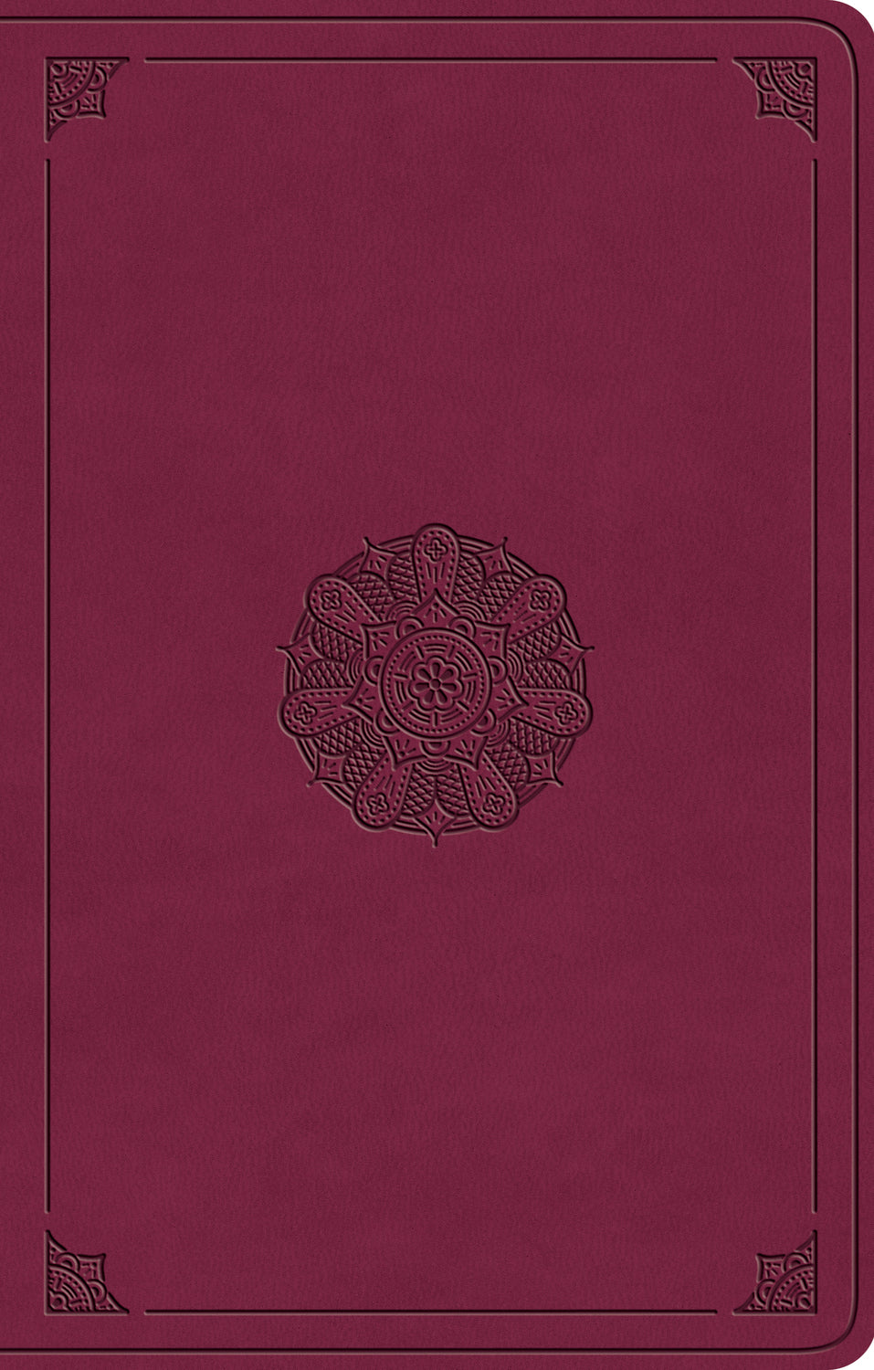 ESV Premium Gift Bible (Trutone, Raspberry, Emblem Design) front cover (8252157755592)