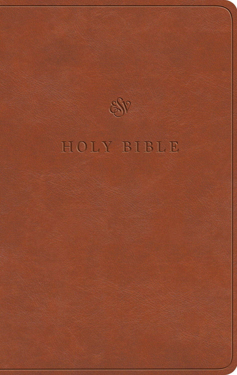 ESV Value Thinline Bible (Trutone, English Saddle) front cover (8252160245960)