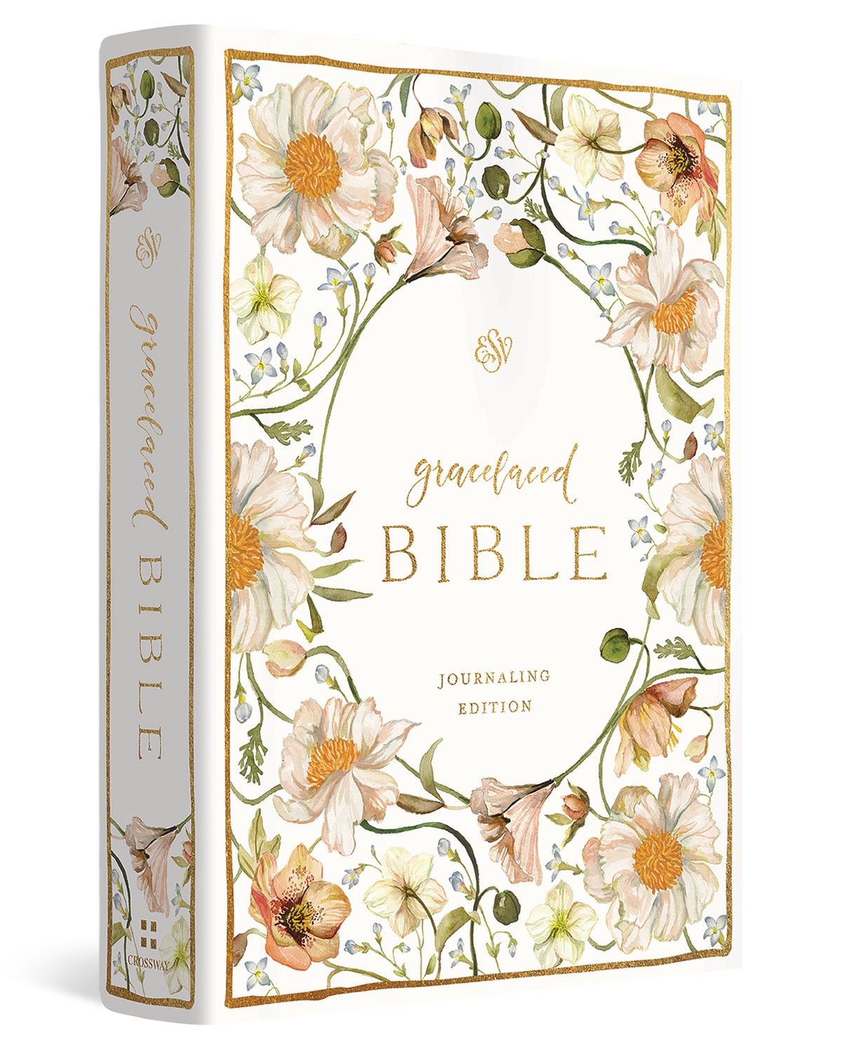 Floral decorated Bible with 'graceful' branding on a white background
