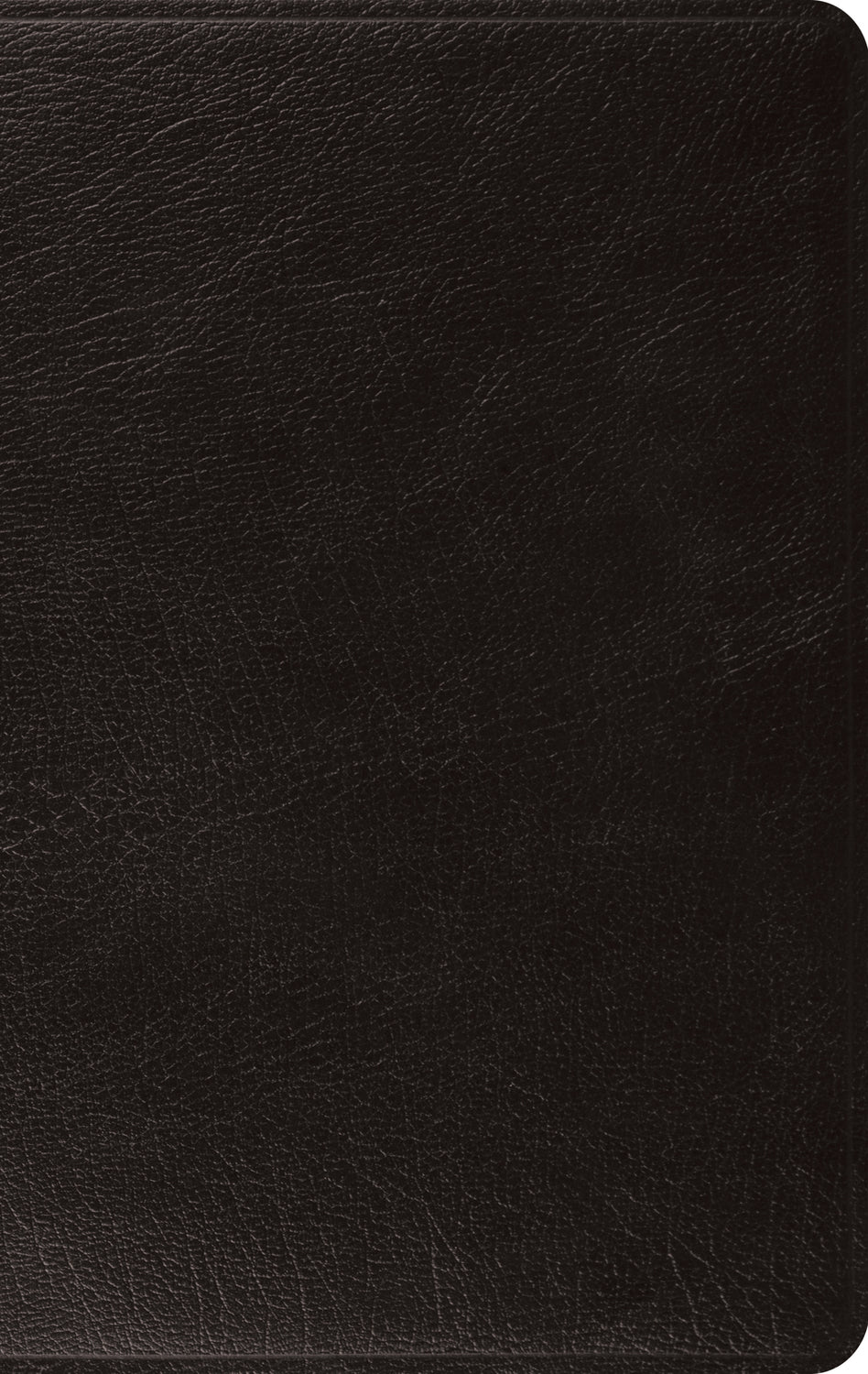 ESV Large Print Thinline Bible (Genuine Leather, Black) front cover (8310749790408)