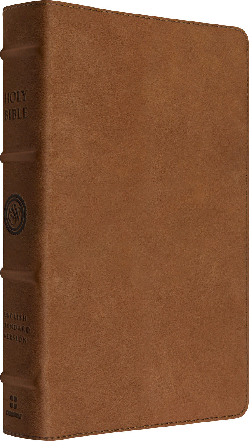 ESV Heirloom Bible, Scriptura Sacra: Personal Size Reference Edition (Cowhide, British Tan) front cover (8334546829512)