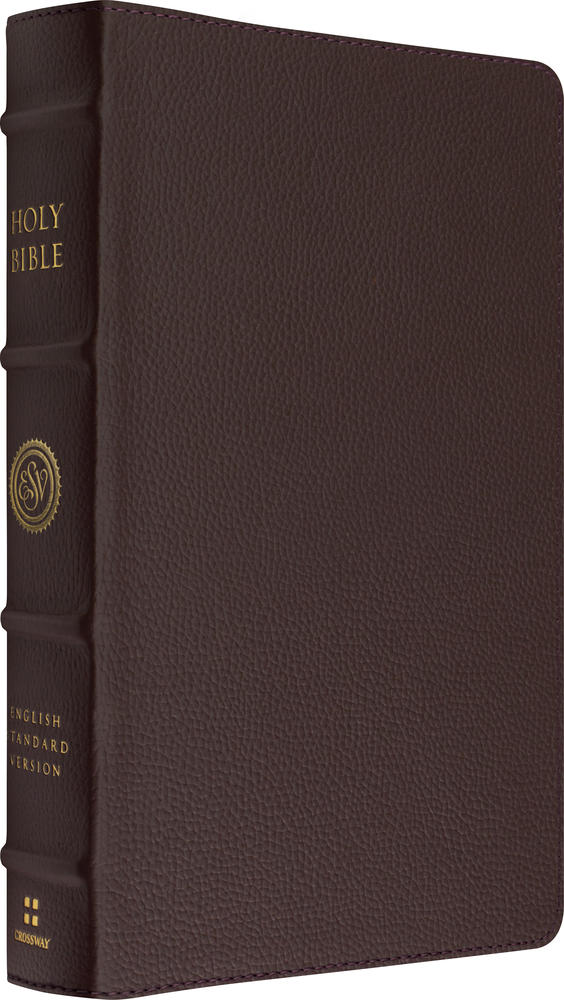 ESV Heirloom Bible, Scriptura Sacra: Personal Size Reference Edition (Calfskin, Mahogany) - () - 9798874911584