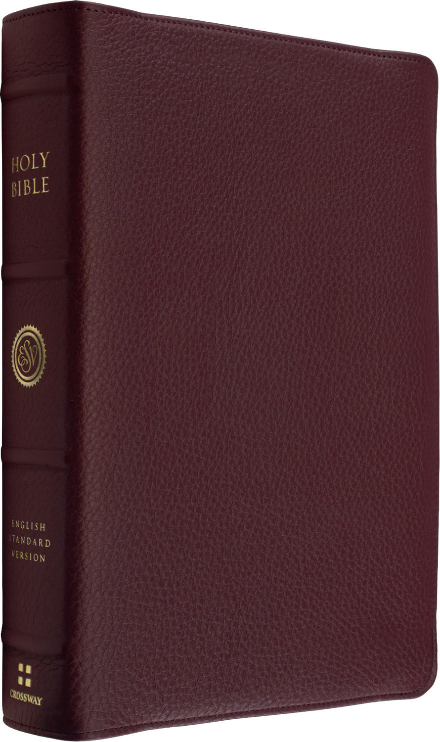 ESV Heirloom Bible, Scriptura Sacra: Personal Size Reference Edition (Calfskin, Bordeaux) front cover (8334547550408)
