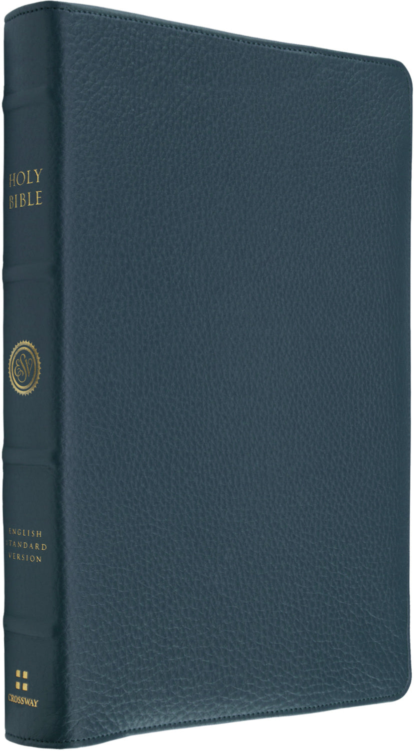 ESV Heirloom Bible, Gloria Dei: Single Column Edition (Calfskin, Meridian Blue, Full Yapp) front cover (8334543913160)
