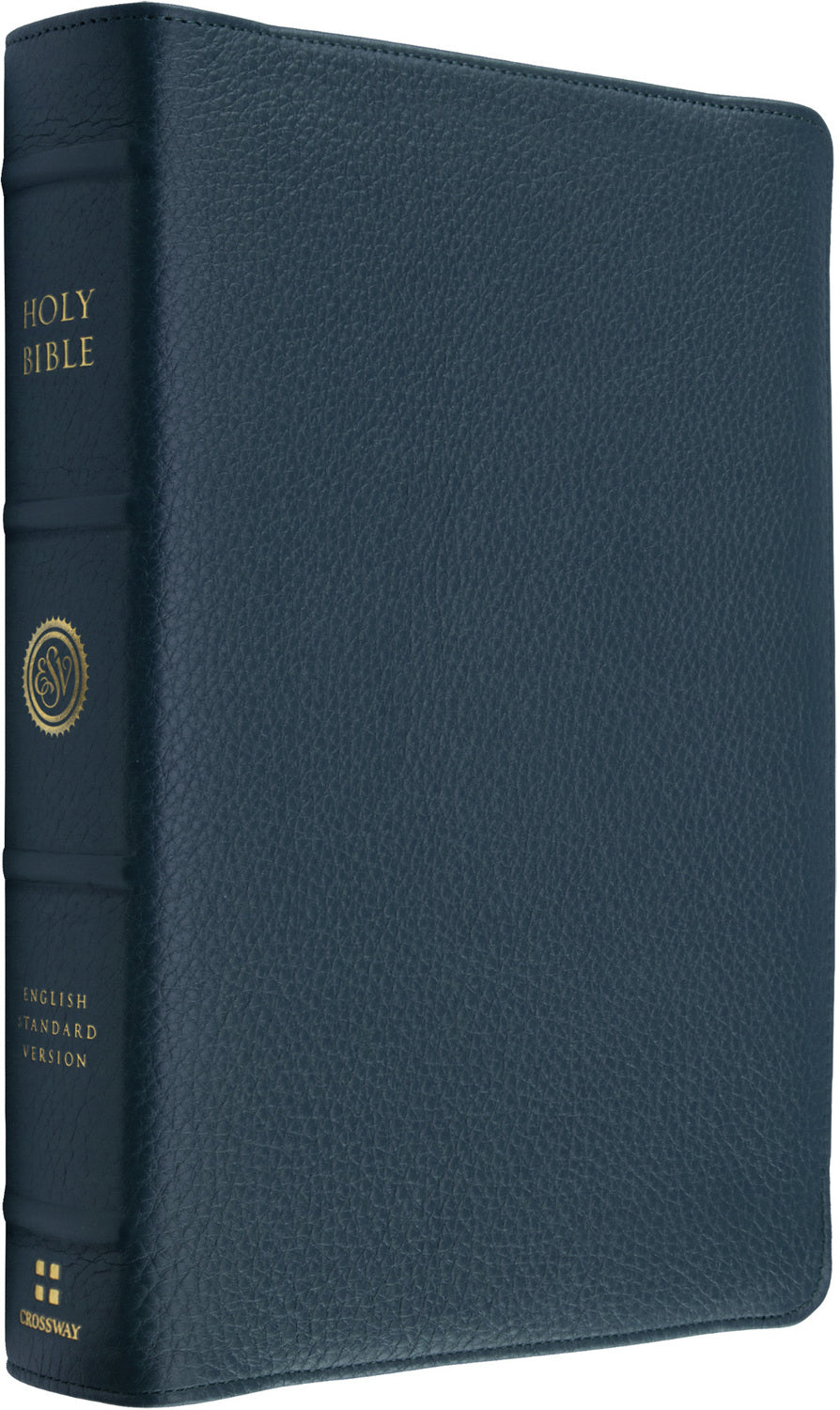 ESV Heirloom Bible, Veritas: Single Column Edition (Calfskin, Meridian Blue) front cover (8334536966344)