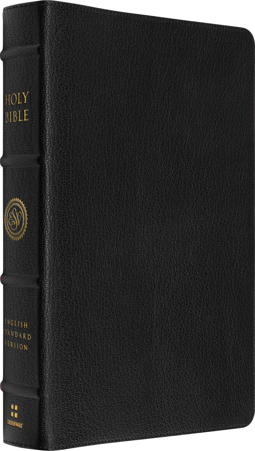 ESV Heirloom Bible, Scriptura Sacra: 25th Anniversary Personal Size Reference Edition (Goatskin, Black, Full Yapp) front cover (8334512947400)