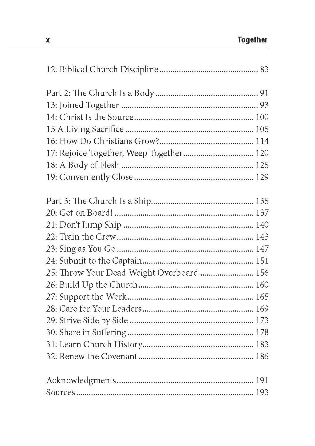 Together: Why We Need the Local Church