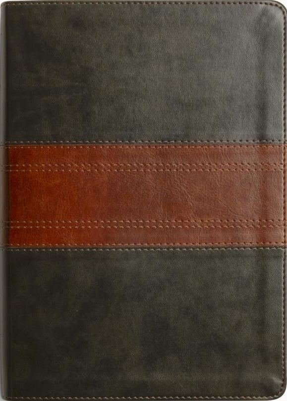 ESV Men's Study Bible (Trutone, Forest/Tan, Trail Design) - ESV - 9781433598340