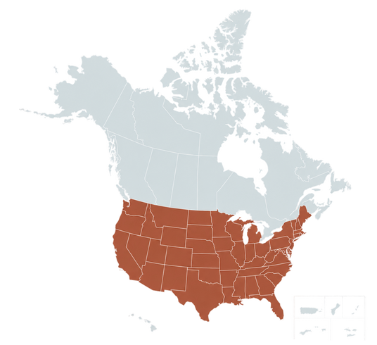 Contiguous US Map
