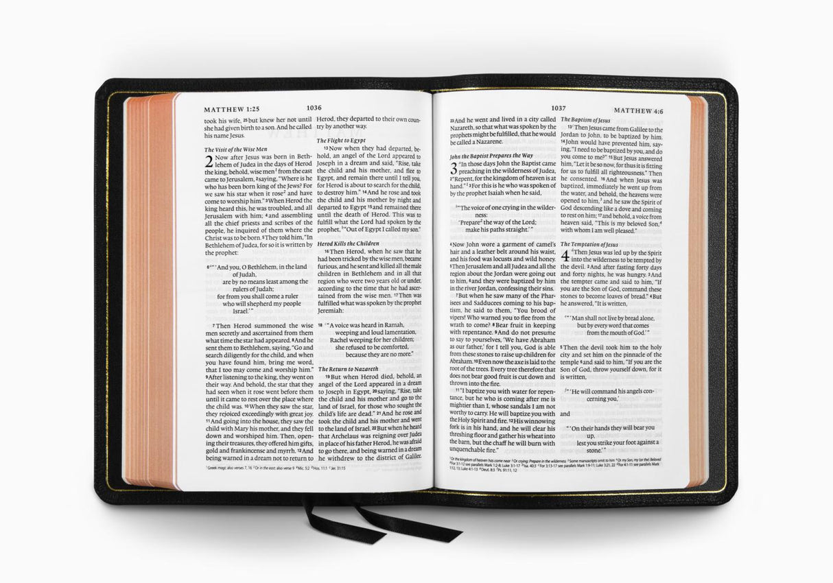 ESV Heirloom Bible, Alpha Edition (Goatskin, Black)