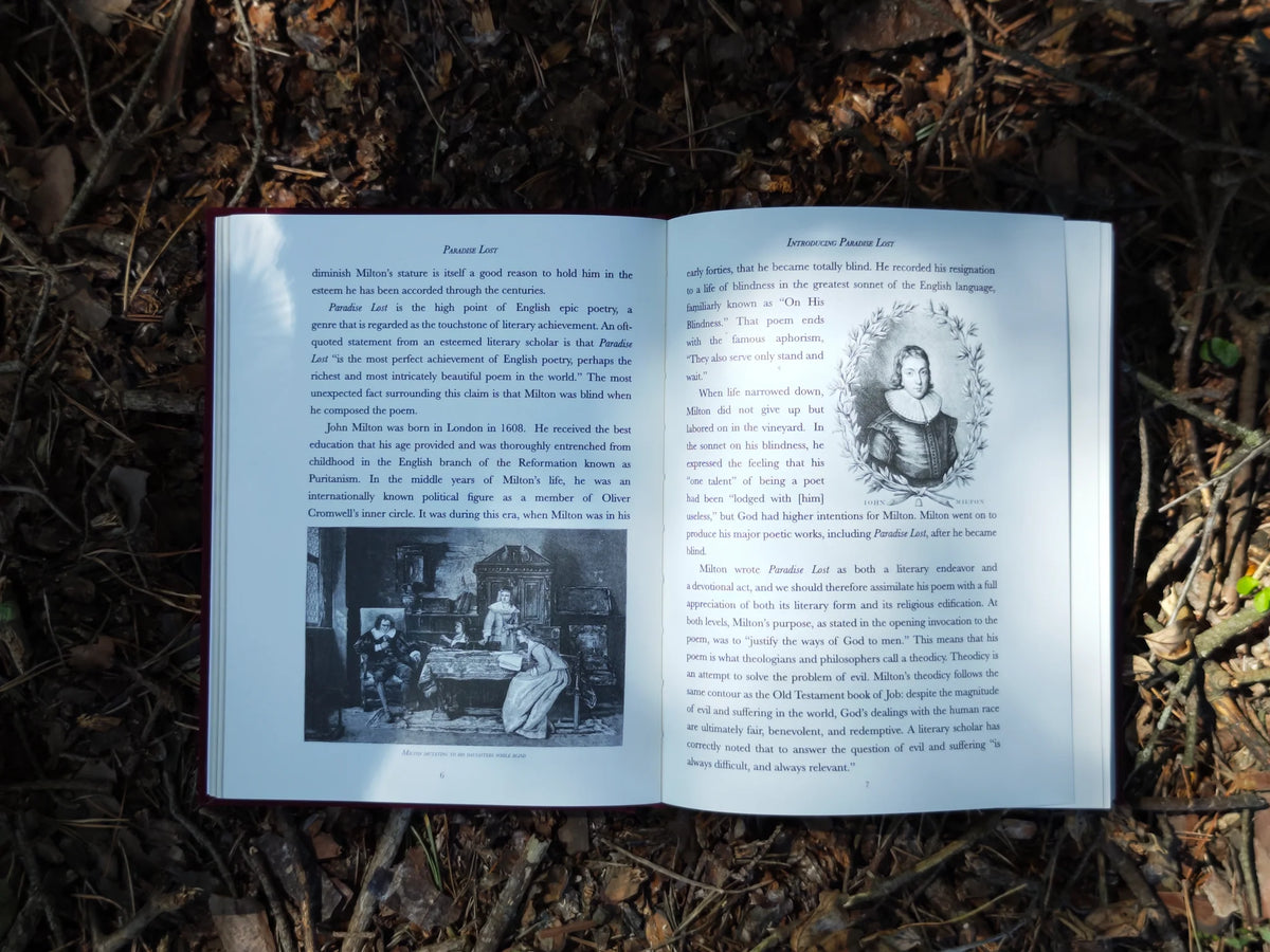 Paradise Lost: Legacy Edition lying open to an interior page