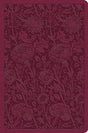 ESV Value Compact Bible (Trutone, Raspberry, Floral Design) - ESV - 9798874902803