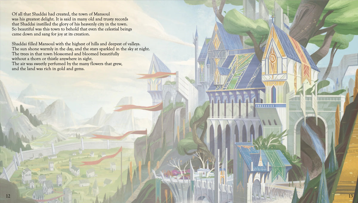 Illustrated interior spread from The Mansoul Chronicles, Book 1: The Fall & Rise of Mansoul