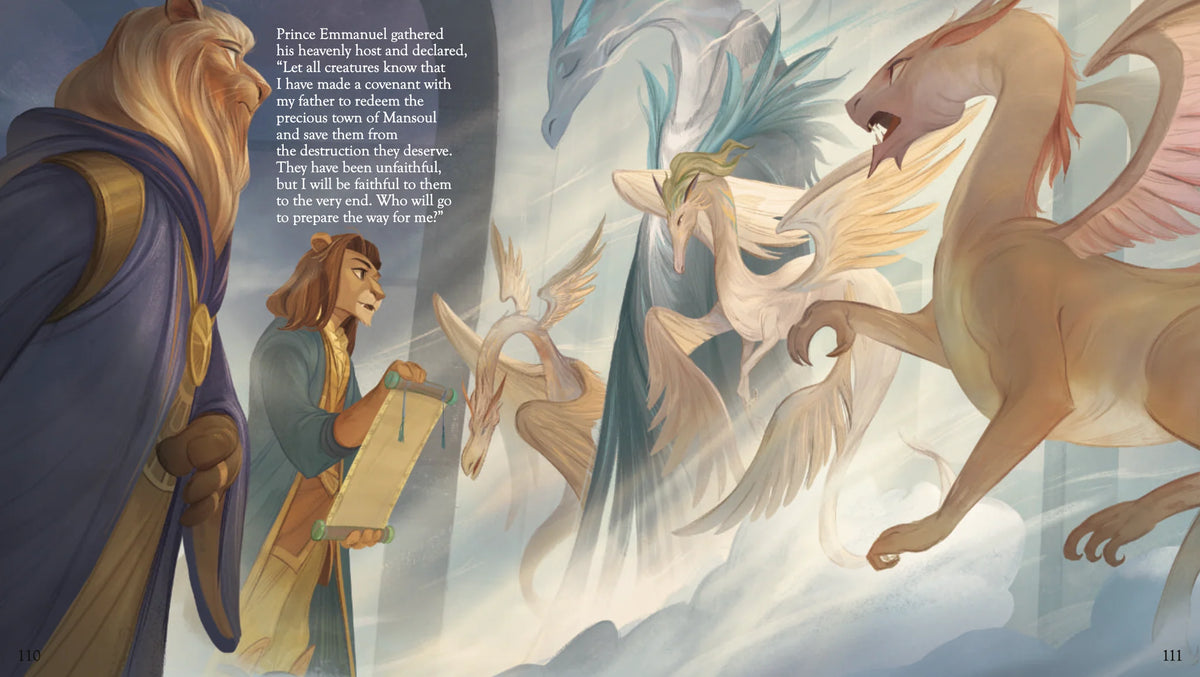 Illustrated interior spread from The Mansoul Chronicles, Book 1: The Fall & Rise of Mansoul