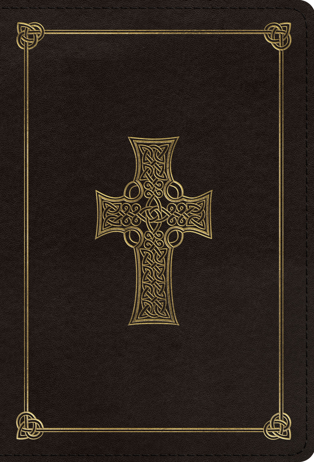 ESV Large Print Compact Bible (Trutone, Charcoal, Celtic Cross Design) cover image