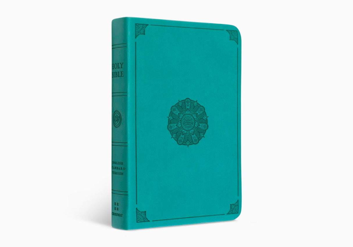 ESV Value Compact Bible (TruTone, Turquoise, Emblem Design)