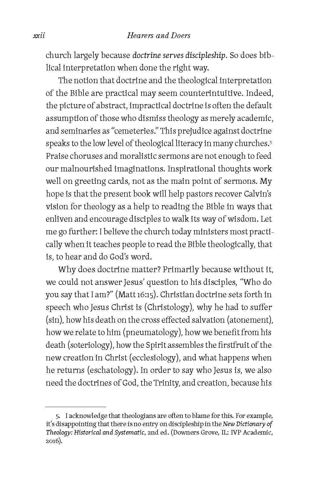 Hearers and Doers: A Pastor's Guide to Making Disciples Through Scripture and Doctrine