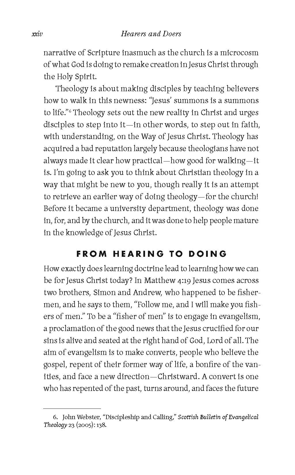 Hearers and Doers: A Pastor's Guide to Making Disciples Through Scripture and Doctrine