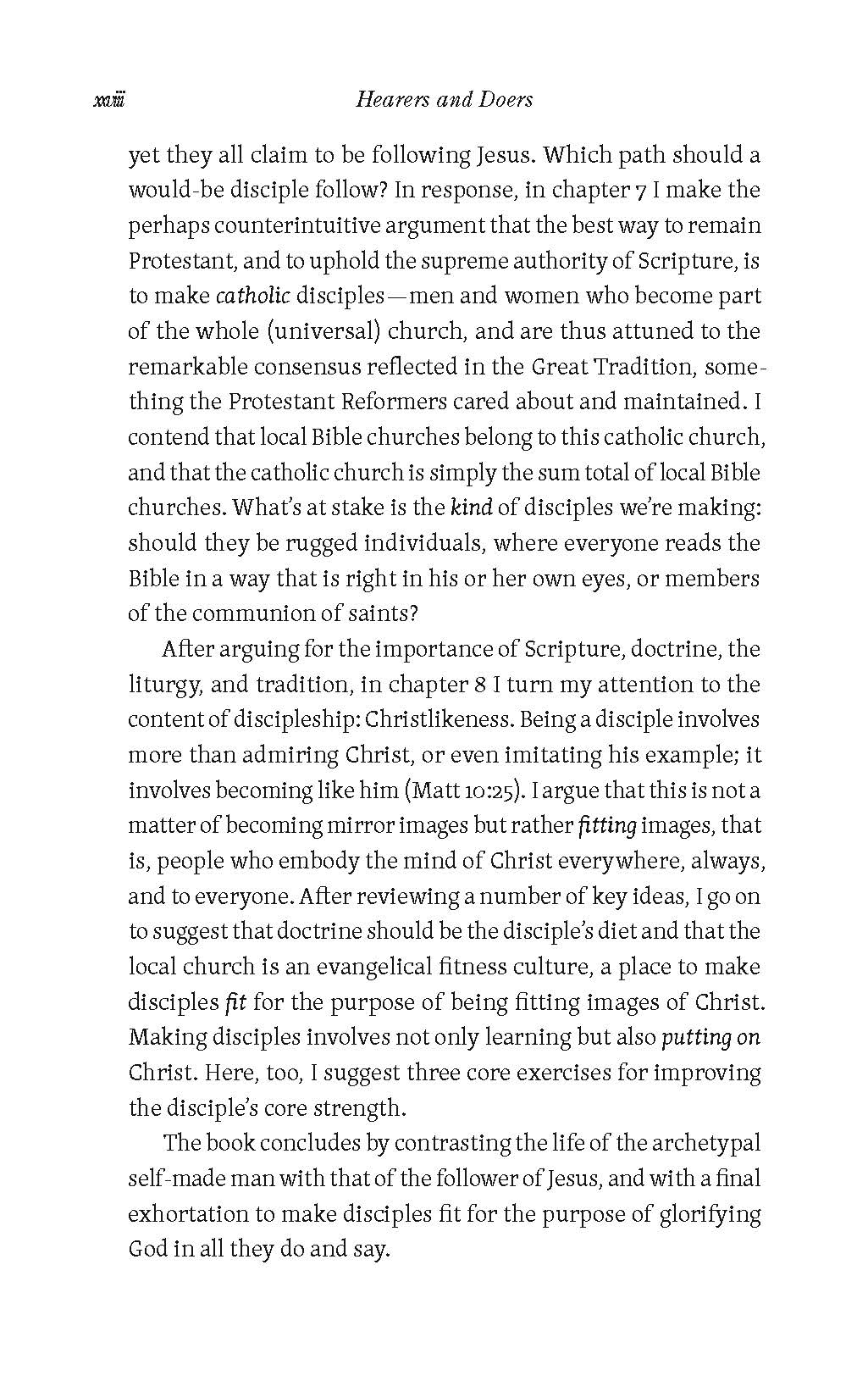 Hearers and Doers: A Pastor's Guide to Making Disciples Through Scripture and Doctrine