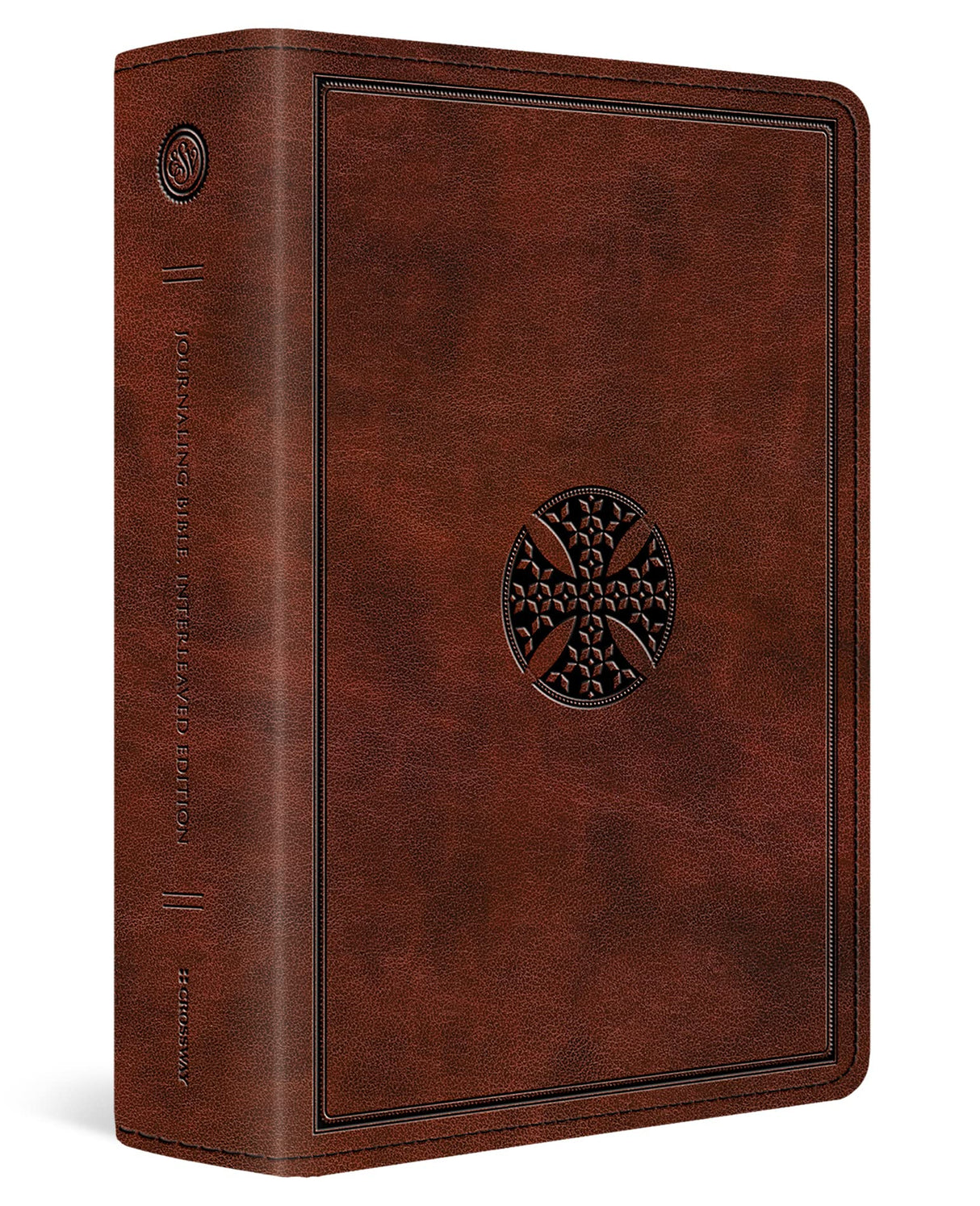 ESV Journaling Bible, Interleaved Edition (Trutone, Mahogany, Mosaic Cross Design) - ESV - 9781433579738