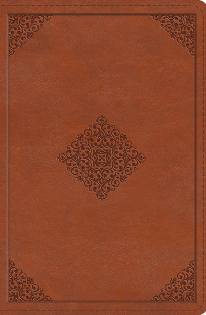 ESV Compact Bible (Trutone, English Saddle, Ornament Design