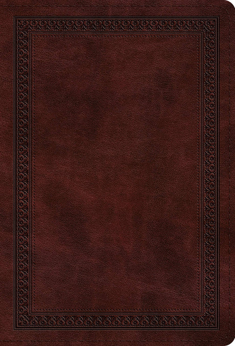 ESV Large Print Compact Bible (Trutone, Mahogany, Border Design) - English Standard - 9781433567049