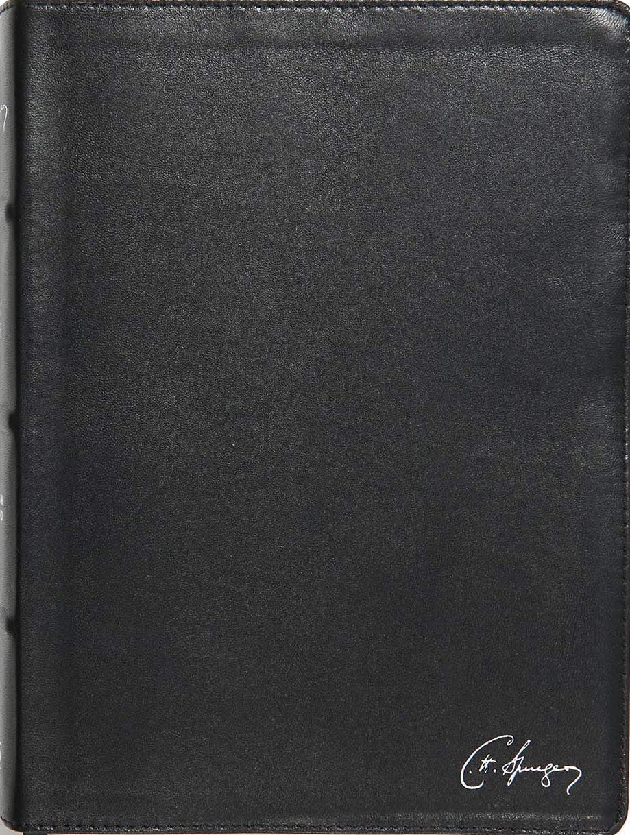 CSB Spurgeon Study Bible, Black Genuine Leather, Indexed - Christian Standard Bible - 9781586409753