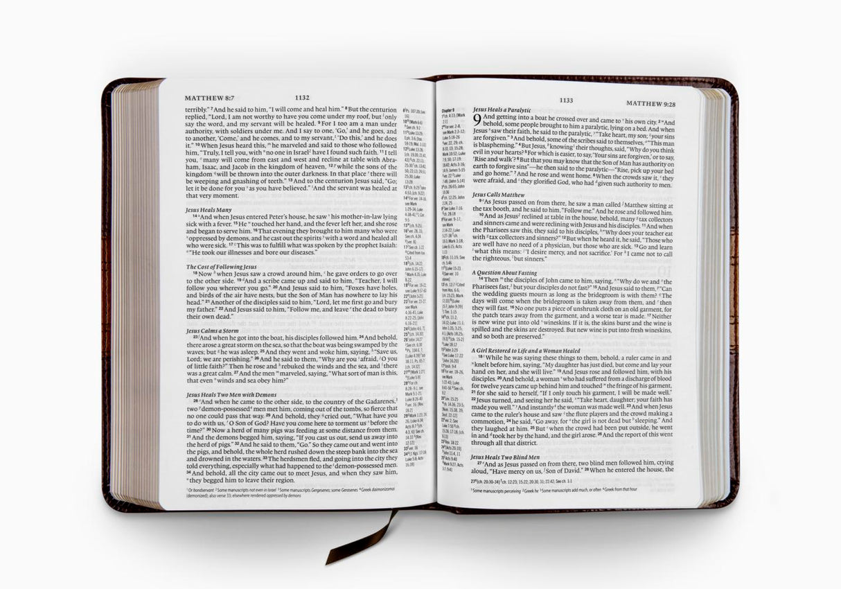 ESV Personal Reference Bible (TruTone, Deep Brown/Tan, Trail Design)
