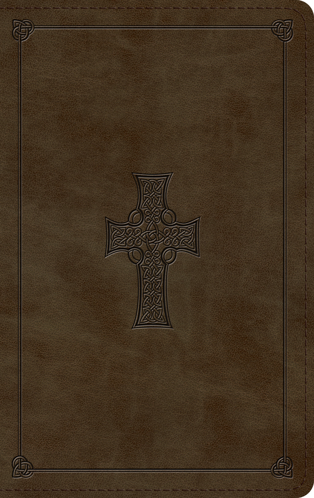 ESV Large Print Personal Size Bible (Trutone, Olive, Celtic Cross Design) cover image