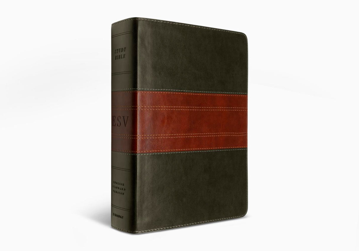 ESV Study Bible (TruTone, Forest/Tan, Trail Design) (1023687557167)